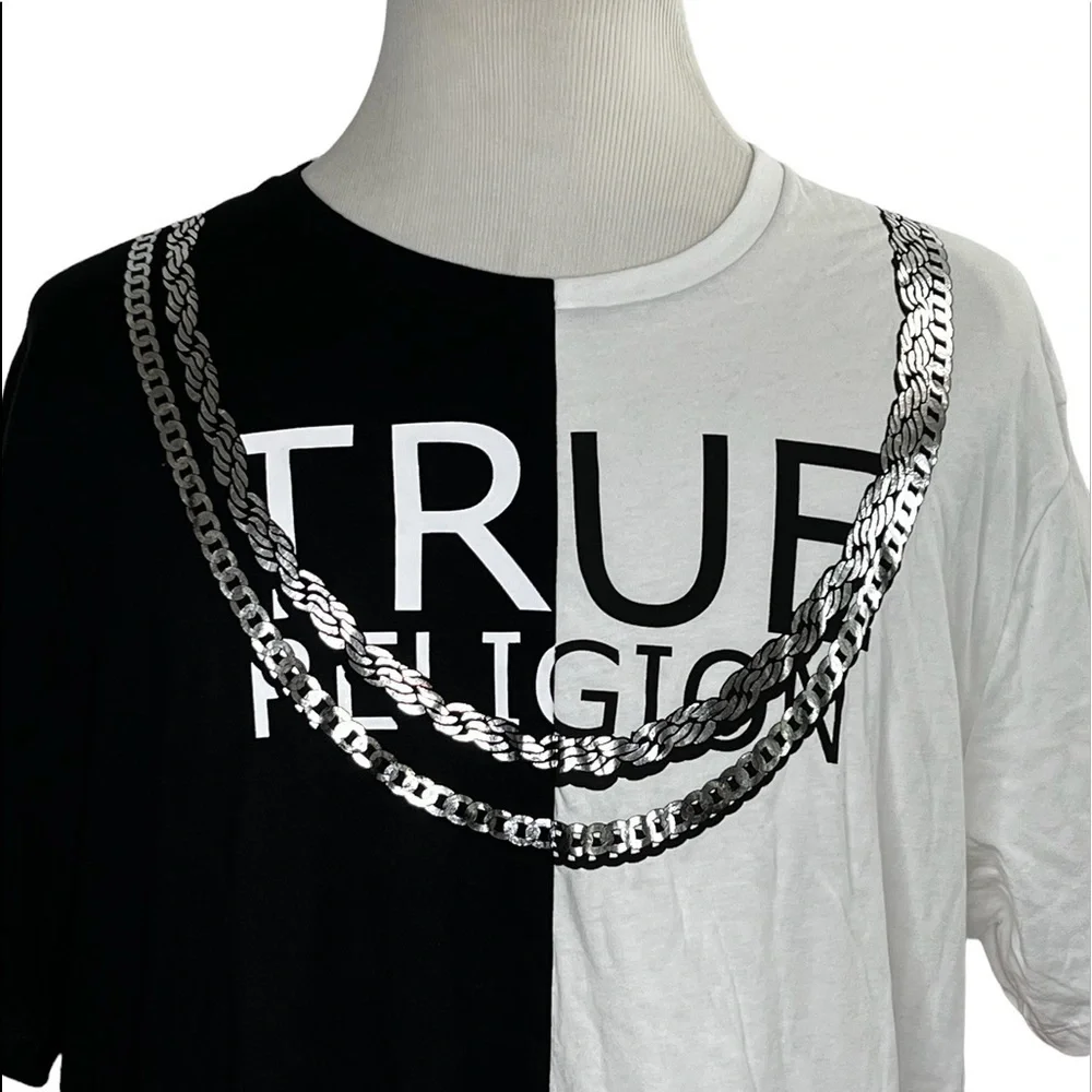 True Religion World Tour Split Fashion Tee Shirt